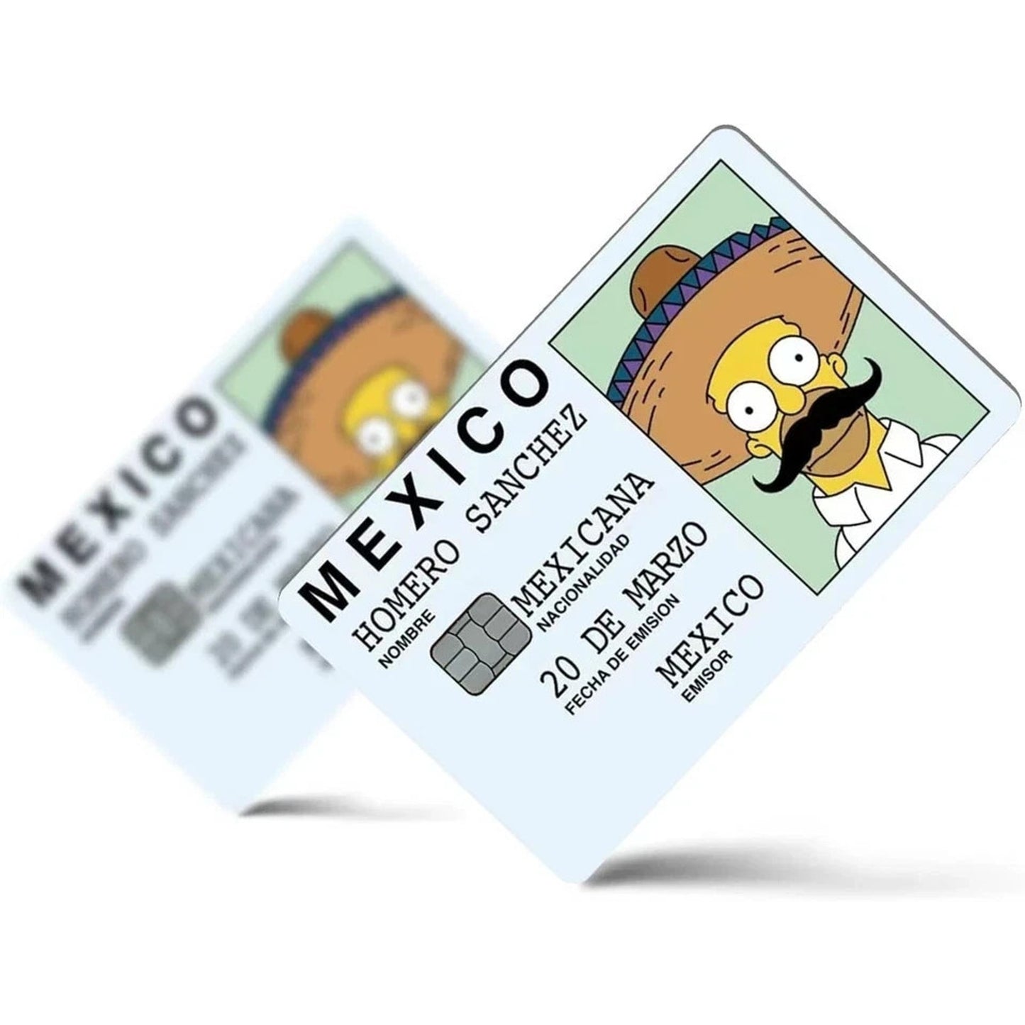 Mexican Homer Sanchez Credit Card Skin Stickers Card Credit Card Skin Card Cover