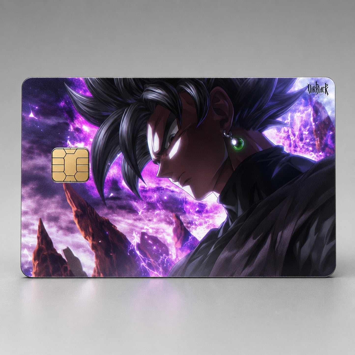 Saiyan Black Silent Ruin Debit Card Credit Card Skin