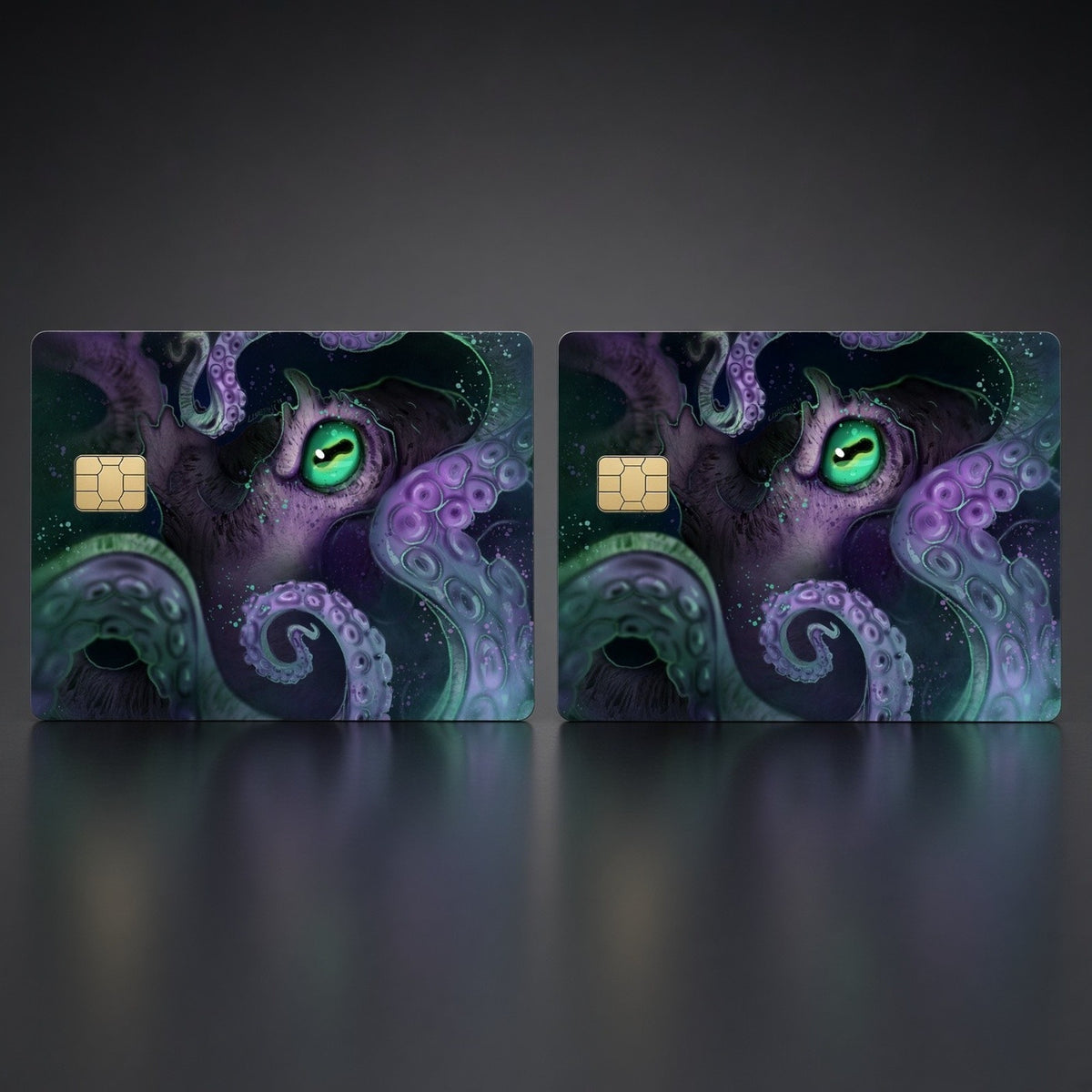 Octopus Bioluminescent Leviathan Luxury Design Debit Card Credit Card Skin