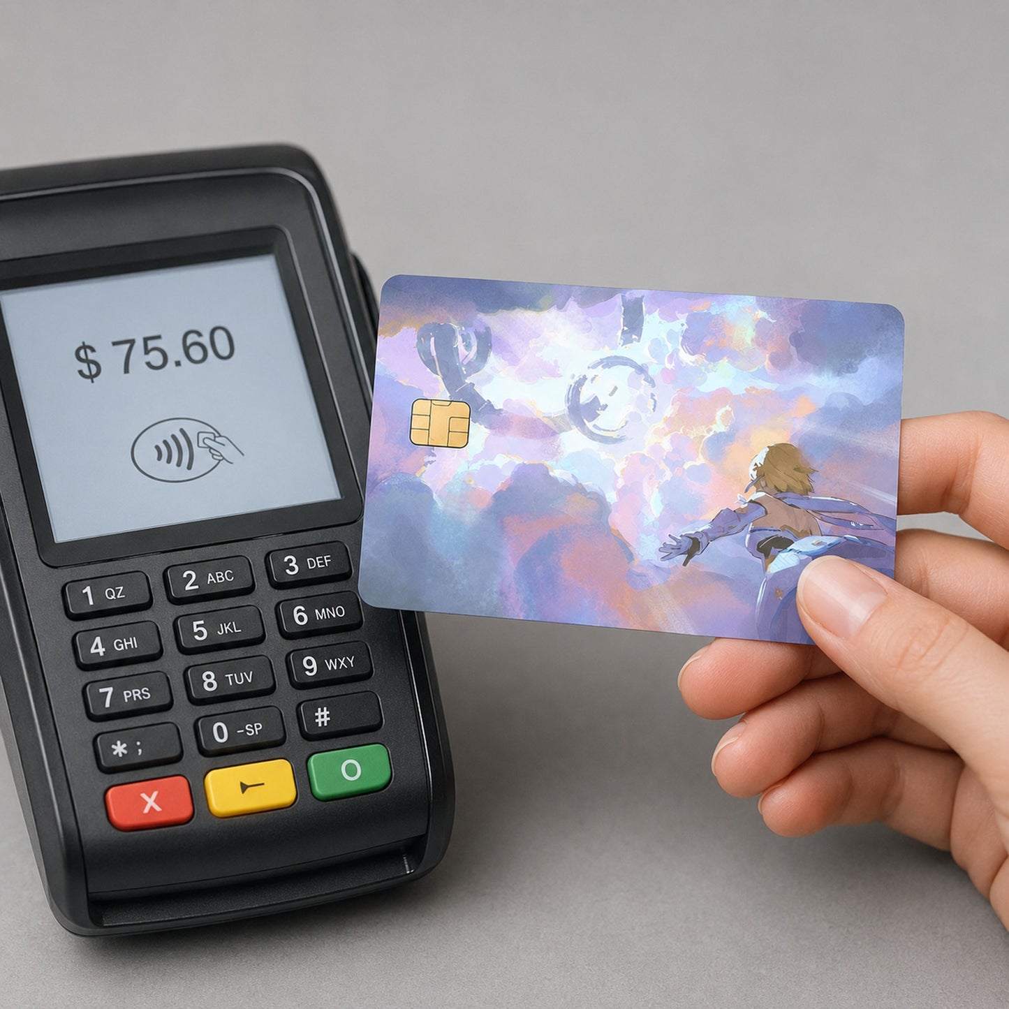 Celestia’s Call to Lumine Genshin Debit Card Credit Card Skin