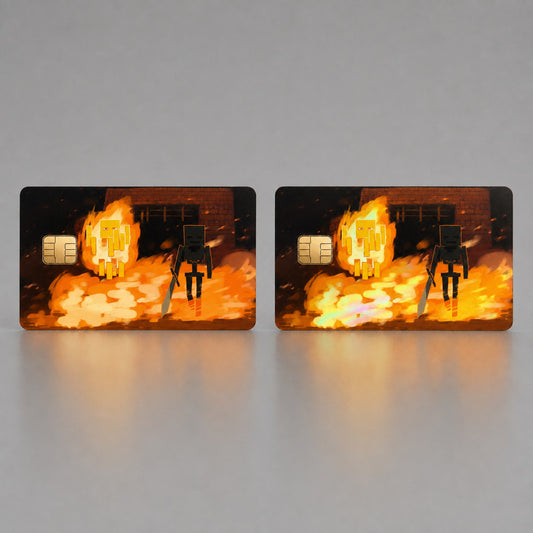 Minecraft Wither Skeleton Blaze Credit Card Skin