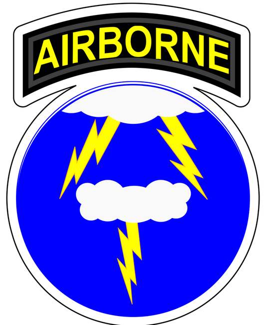 21st Airborne Division Phantom Patch U.S. Army Military vinyl decal for car, truck, window or laptop - DECALS OF AMERICA