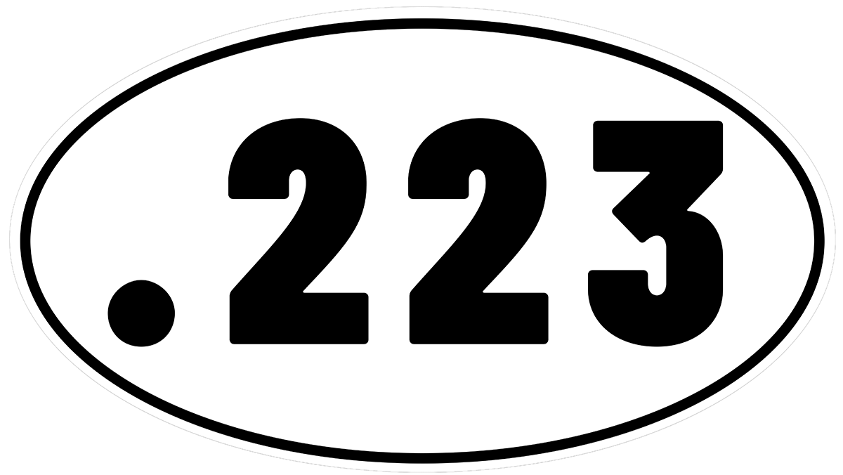 223 Ammo vinyl decal for car, truck, window or laptop military .223 caliber self defense hunting - DECALS OF AMERICA