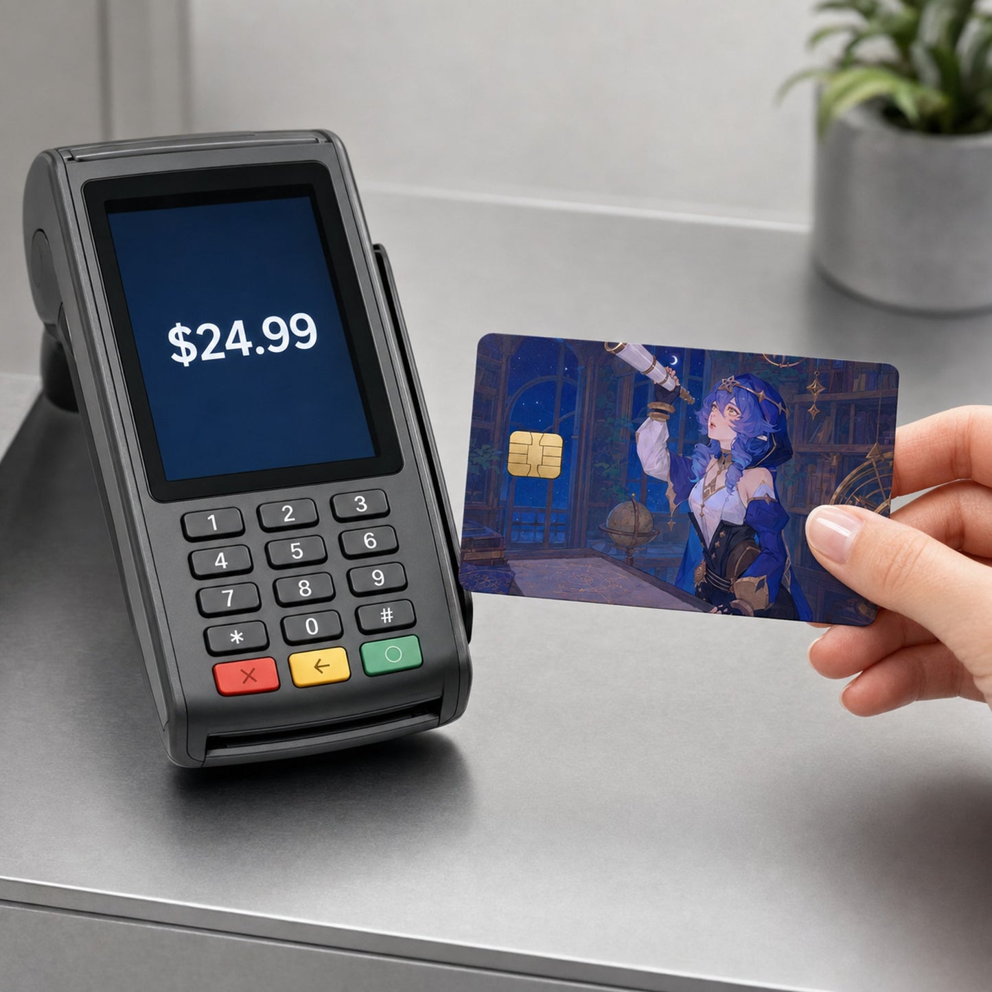 Layla’s Midnight Astrolabe Genshin Debit Card Credit Card Skin