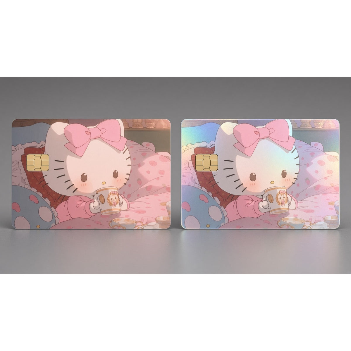 Cozy Morning Tea Kitty Cute Kawaii Debit Card Credit Card Skin