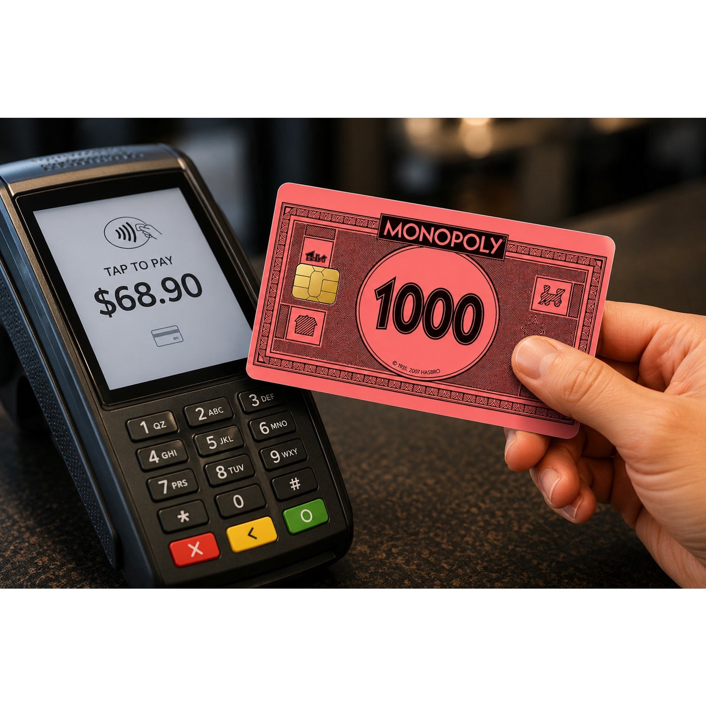 Monopoly Money 1000 Credit Card Skin, Debit Card Covering Vinyl