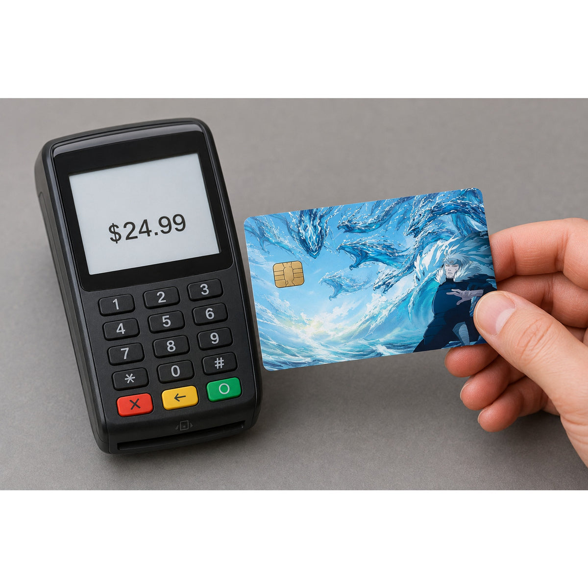 Tobirama's Water Dragon Vortex Naruto Debit Card Credit Card Skin