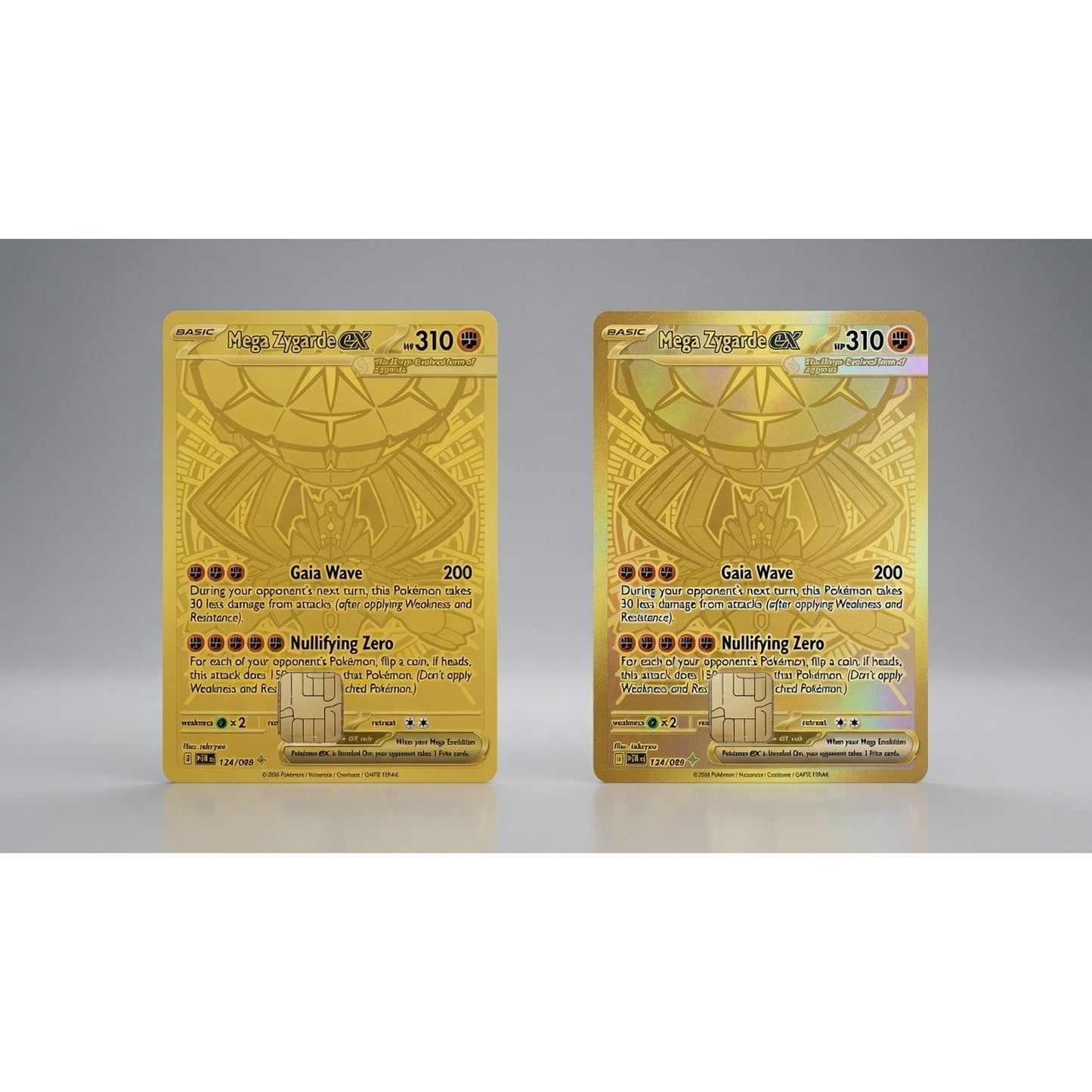 Mega Zygarde ex Gold Pokémon TC Debit Card Credit Card Skin Vinyl Sticker
