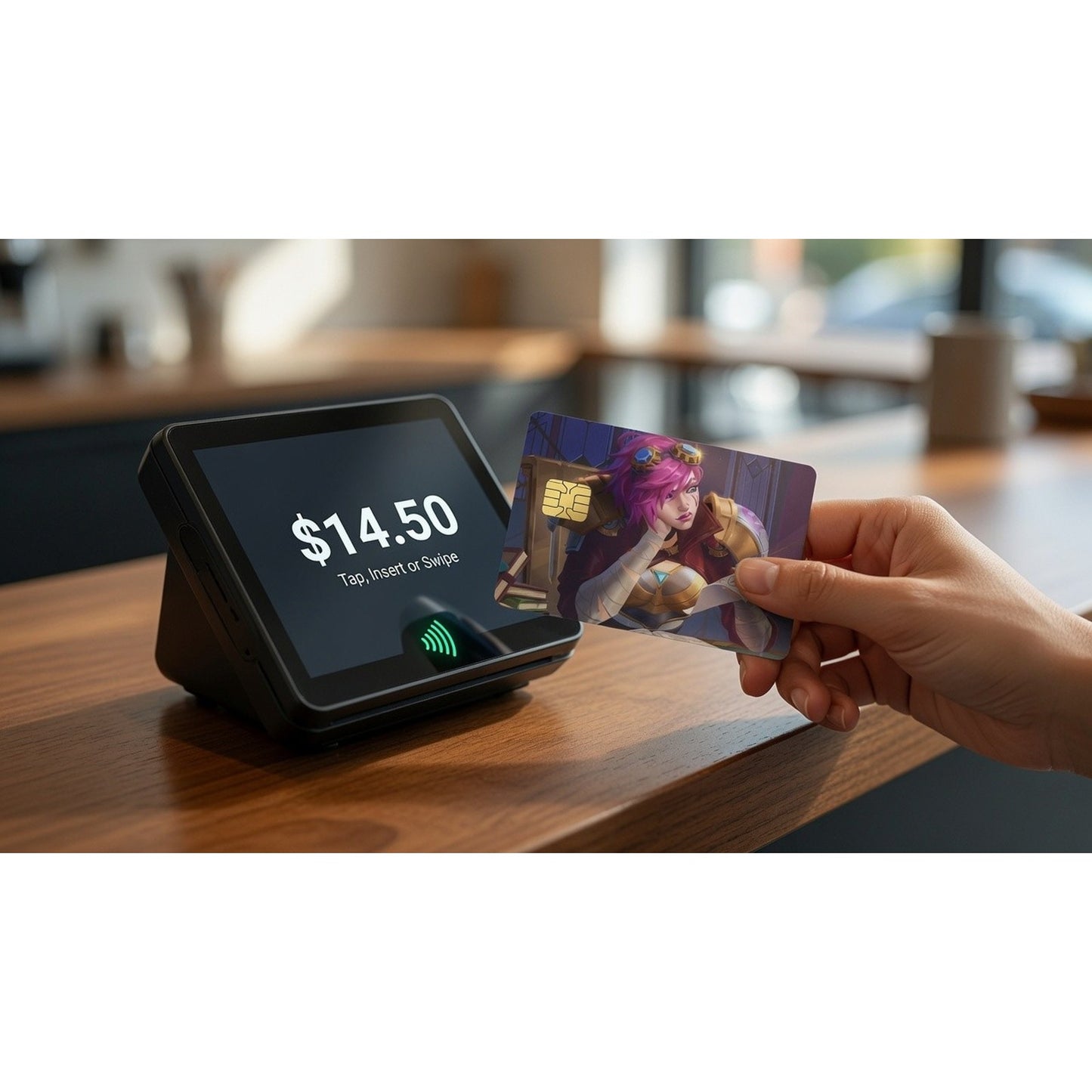 Vi A Brawler's Strategy League of Legends Debit Card Credit Card Skin