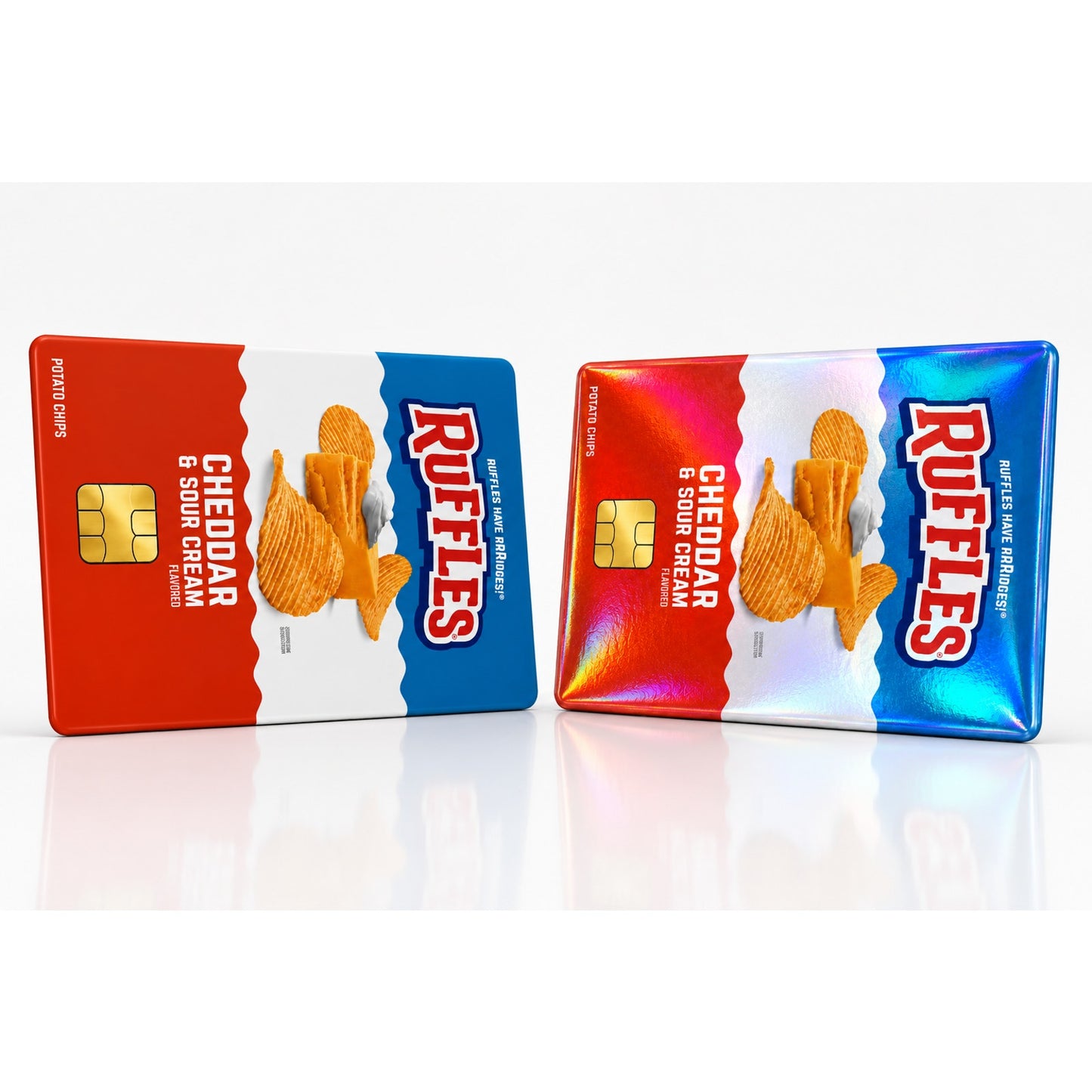 Ruffles Potato Chips Cheddar Snack Bag Credit Card Skin Vinyl Sticker Debit Card