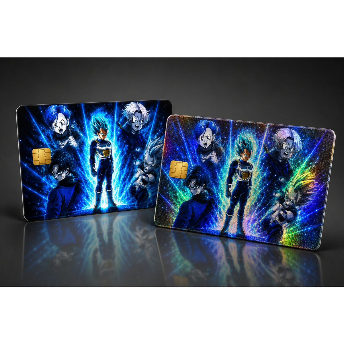 Vegeta Super Saiyan Blue Credit Card Skin Anime Vinyl Sticker Meme