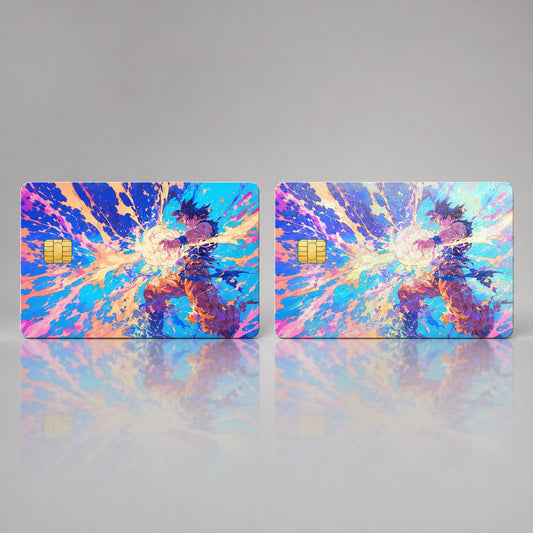 Son Goku's Prismatic Kamehameha Burst Dragon Ball Z Debit Card Credit Card Skin