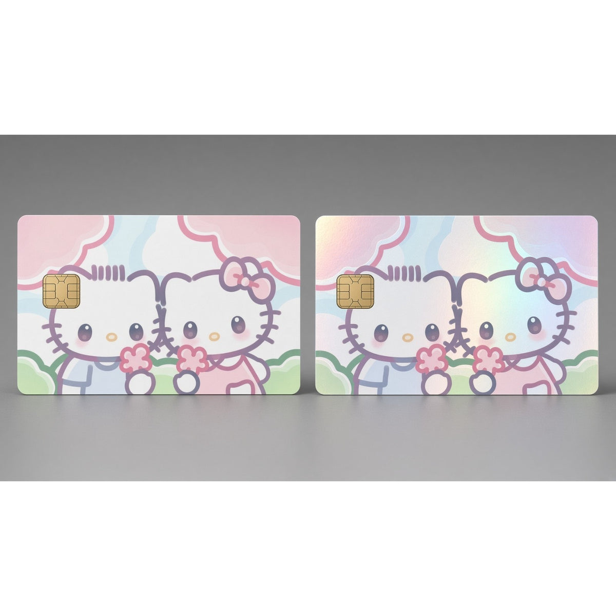 Sweet Meadow Kitty Couple Cute Kawaii Debit Card Credit Card Skin