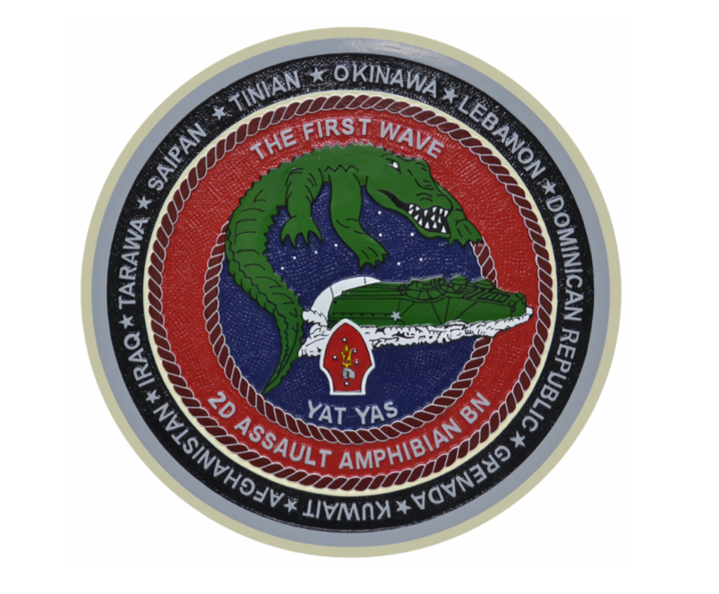 USMC 2nd Assault Amphibian Battalion Marines Patch U.S. Military vinyl decal for car, truck, window or laptop