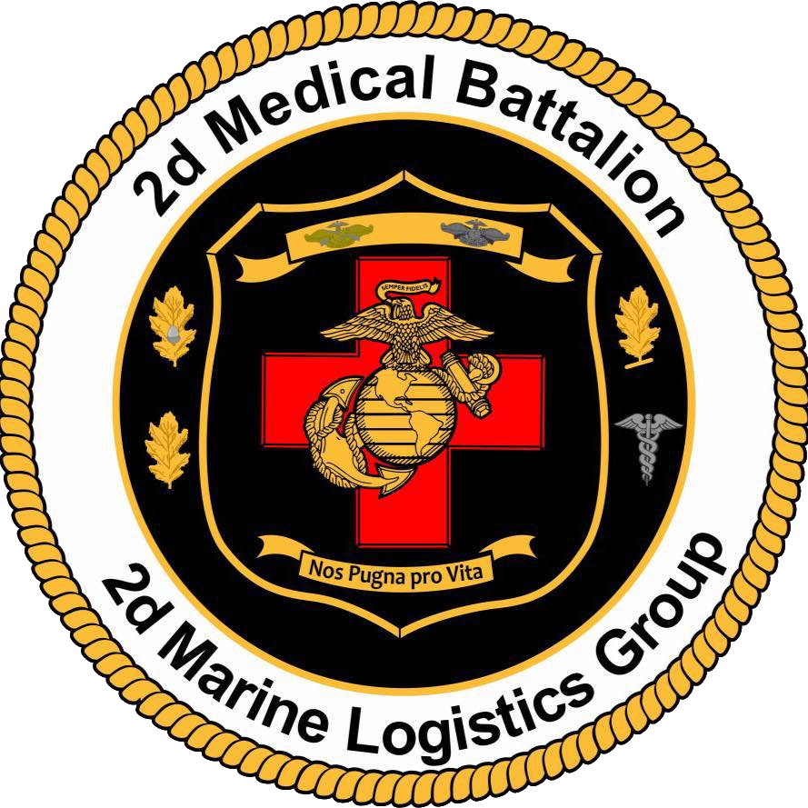 USMC 2nd Medical Battalion Marines Patch U.S. Military vinyl decal for car, truck, window or laptop