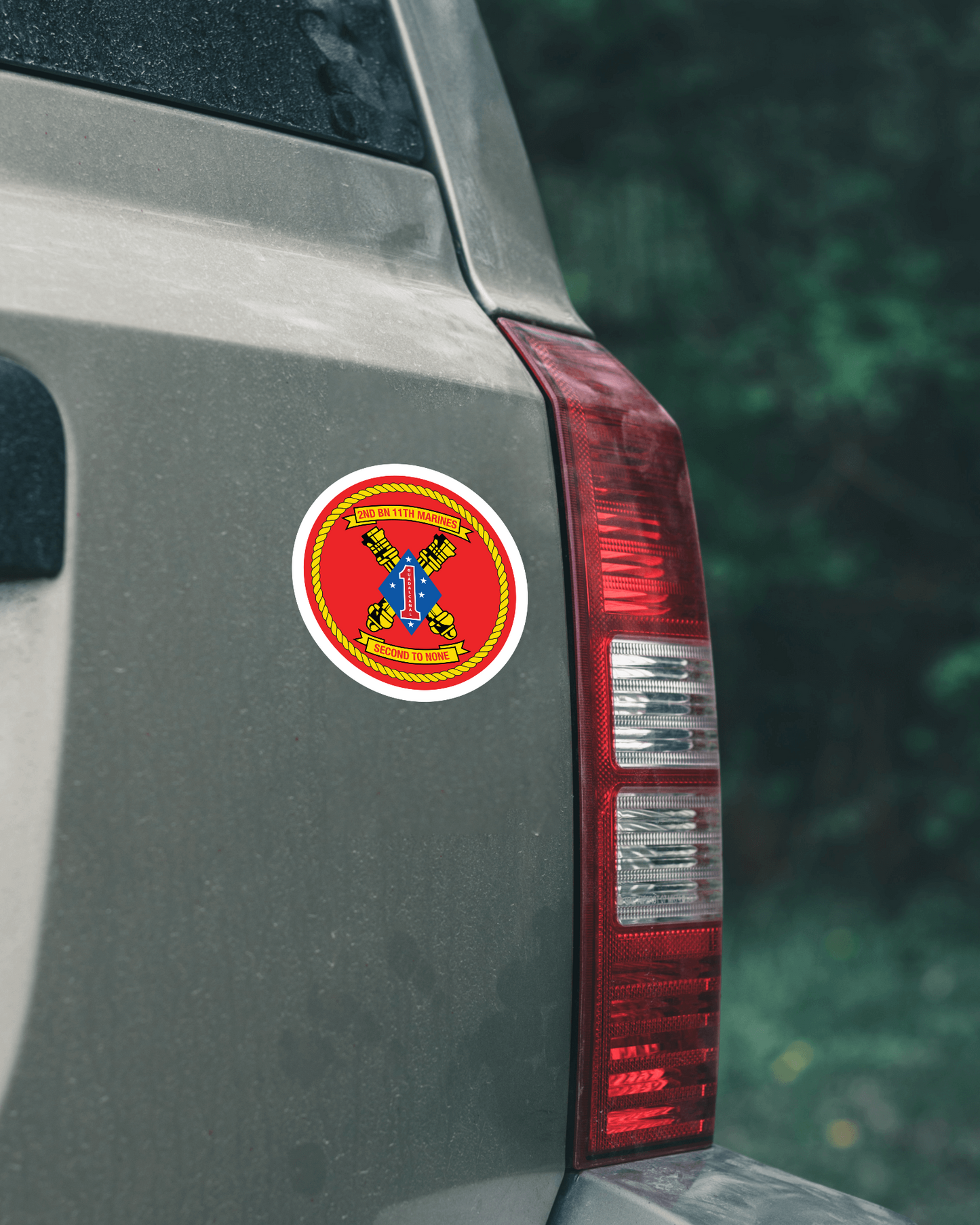 USMC 2nd Battalion 11th Marine Insignia Patch vinyl decal for car, truck, window or laptop U.S. Marine Military