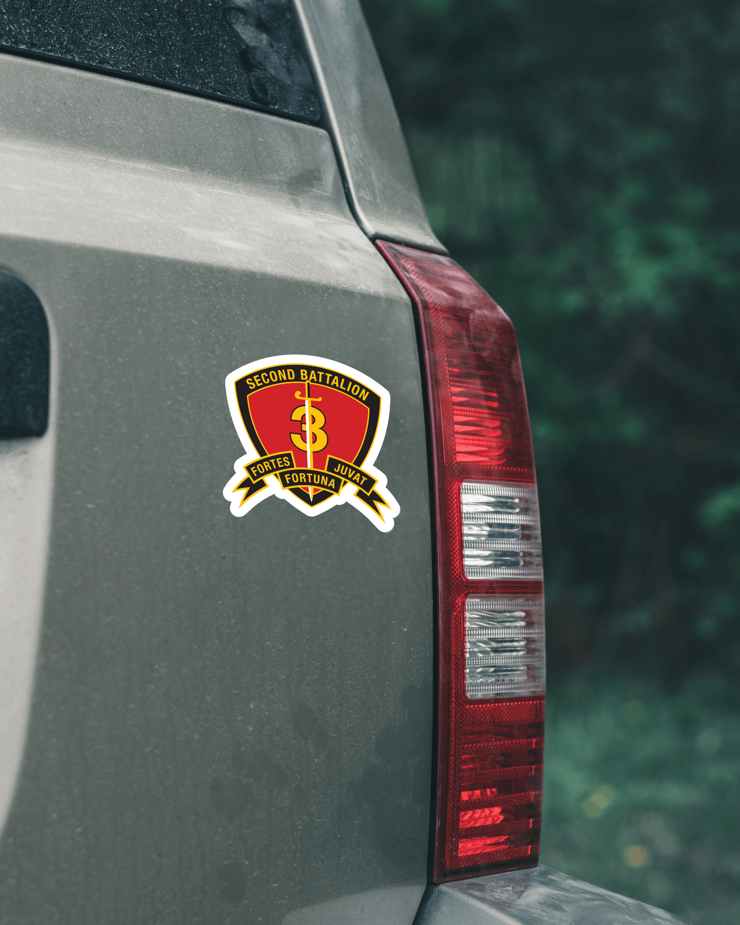 USMC 2nd Battalion 3rd Marine Insignia Patch vinyl decal for car, truck, window or laptop U.S. Marine Military