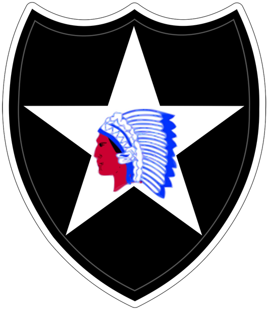 2nd Infantry Division vinyl decal for car, truck, window or laptop U.S Army Military - DECALS OF AMERICA