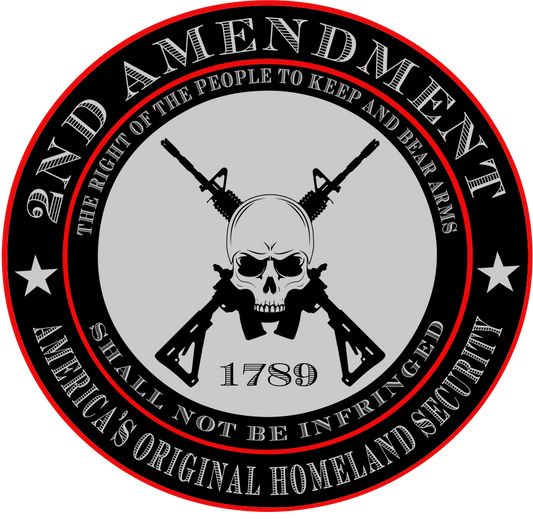 2nd Amendment Logo Gun Rights Vinyl Decal Bumper Sticker Car Truck Laptop USA - DECALS OF AMERICA