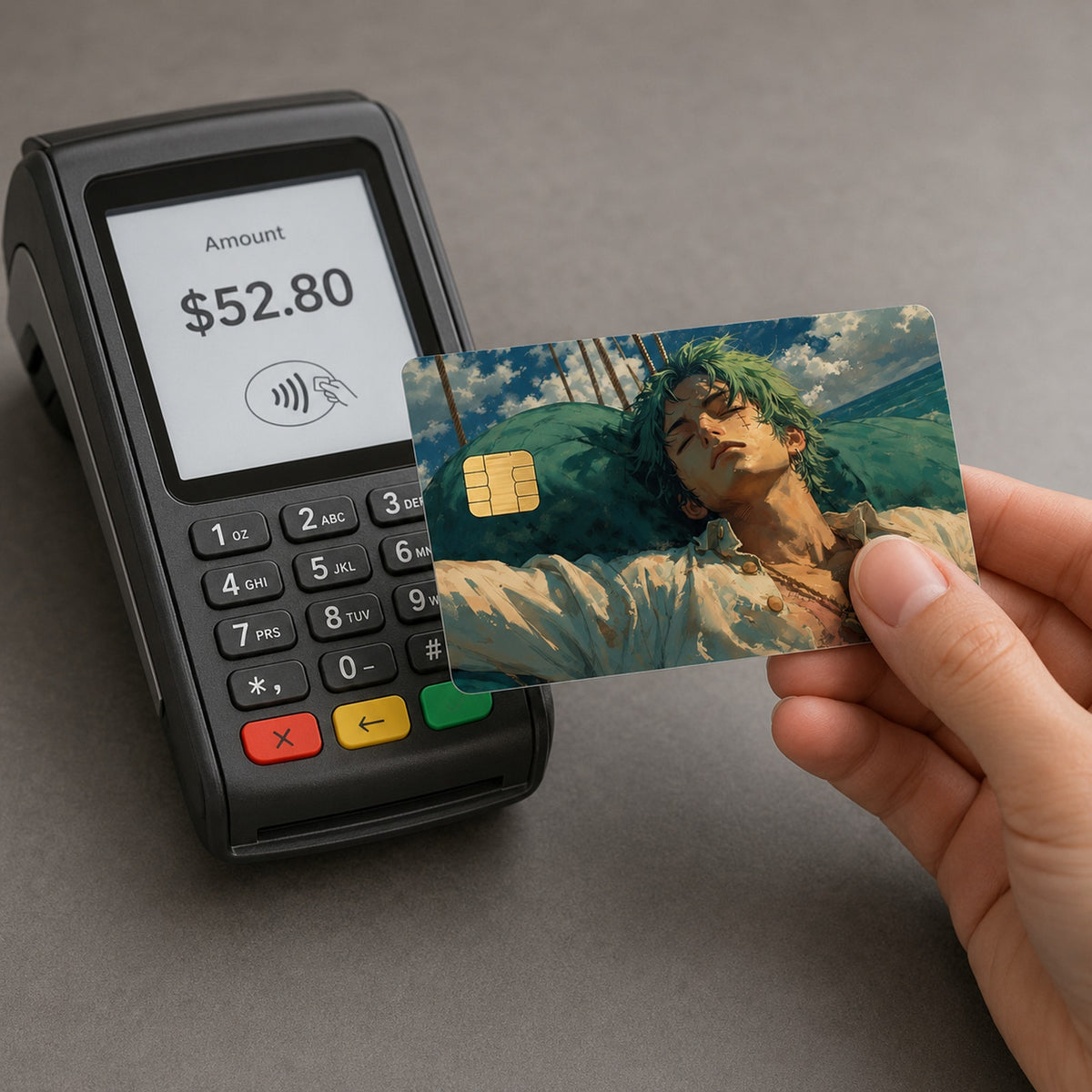 Roronoa Zoros Silent Rest One Piece Debit Card Credit Card Skin