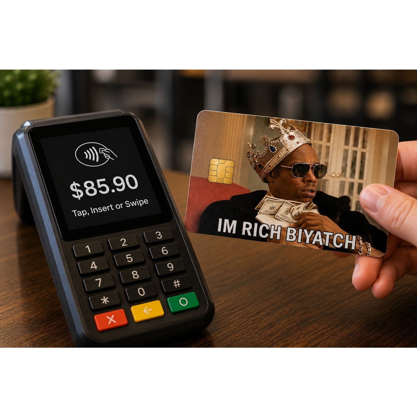 Rich Biyatch Meme Credit Card Skin Debit Card Vinyl Sticker Wrap