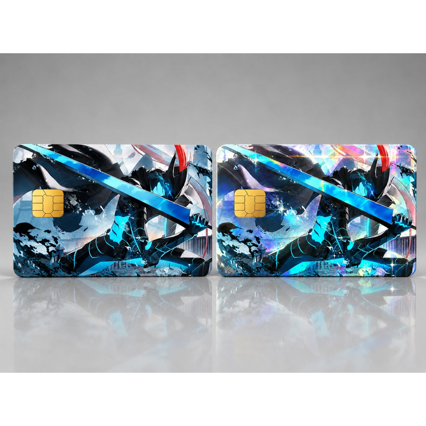 Igris Unleashing Devastating Slash Solo Leveling Debit Card Credit Card Skin