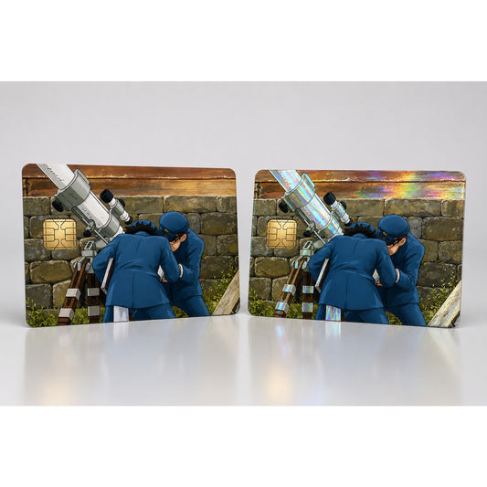 Vintage Anime Telescope Poppy Hill Ghibli Studio Debit Card Credit Card Skin