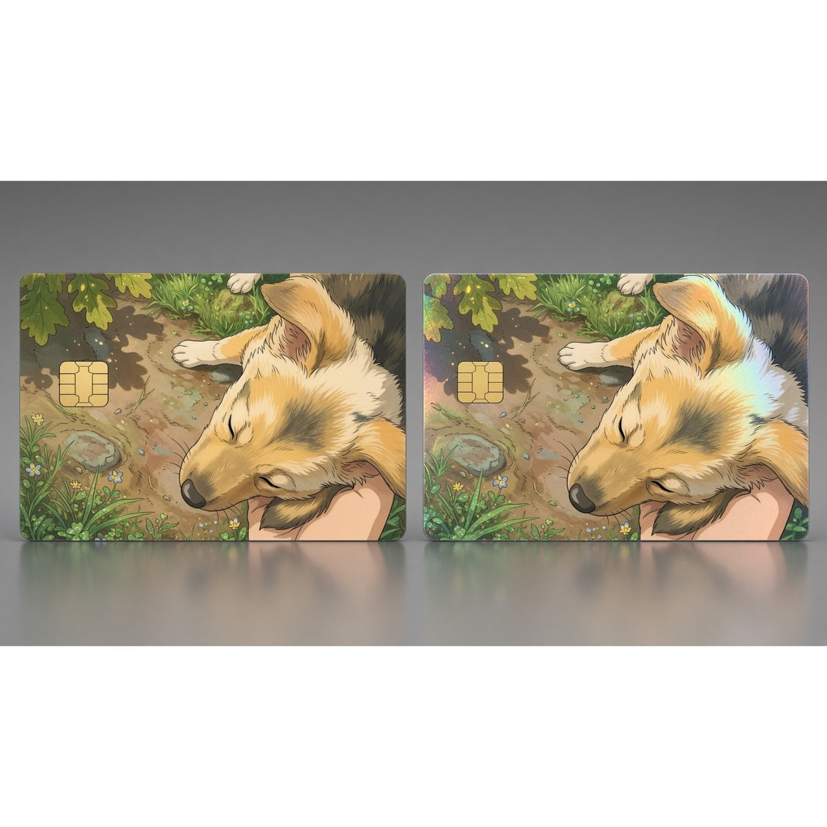 Puppy Forest Nap Dog Debit Card Credit Card Skin Vinyl Sticker