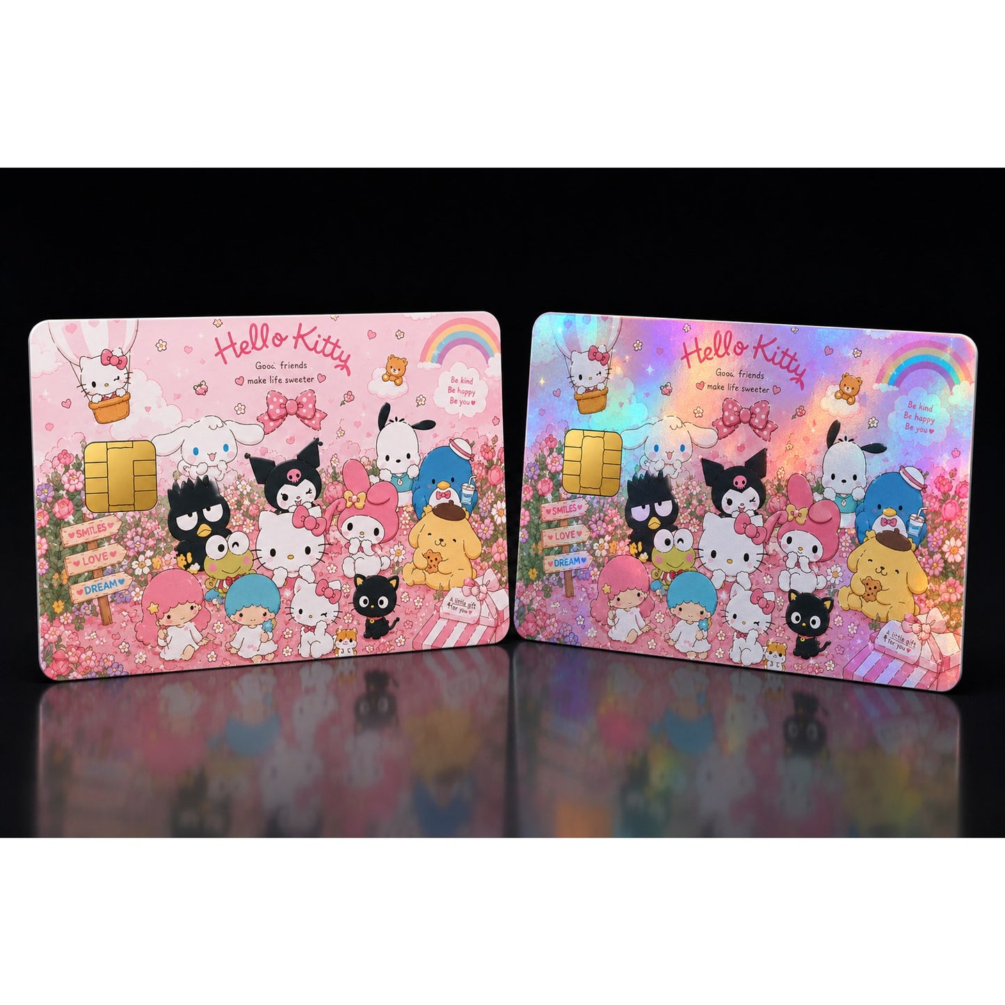 Sanrio Friends Pink Credit Card Skin Debit Card Vinyl Sticker Kawaii Wrap
