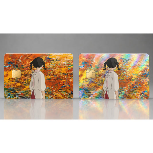 Umi Admiring Painting Poppy Hill Ghibli Studio Debit Card Credit Card Skin