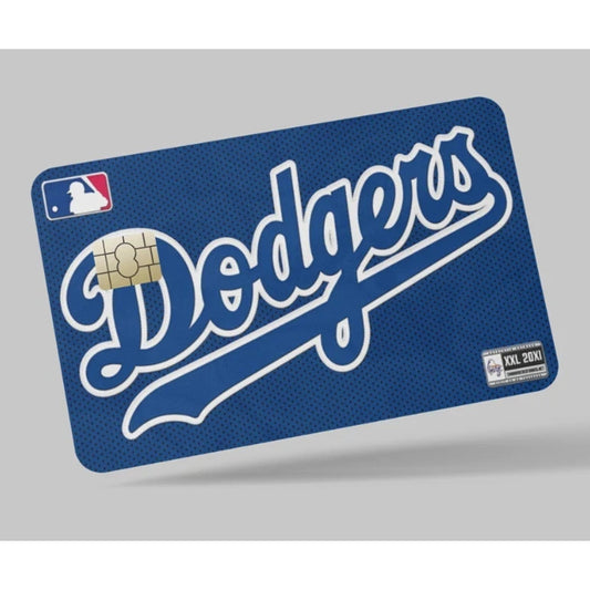 LA Dodgers Logo Credit Card Skin Baseball Debit Card Vinyl Sticker