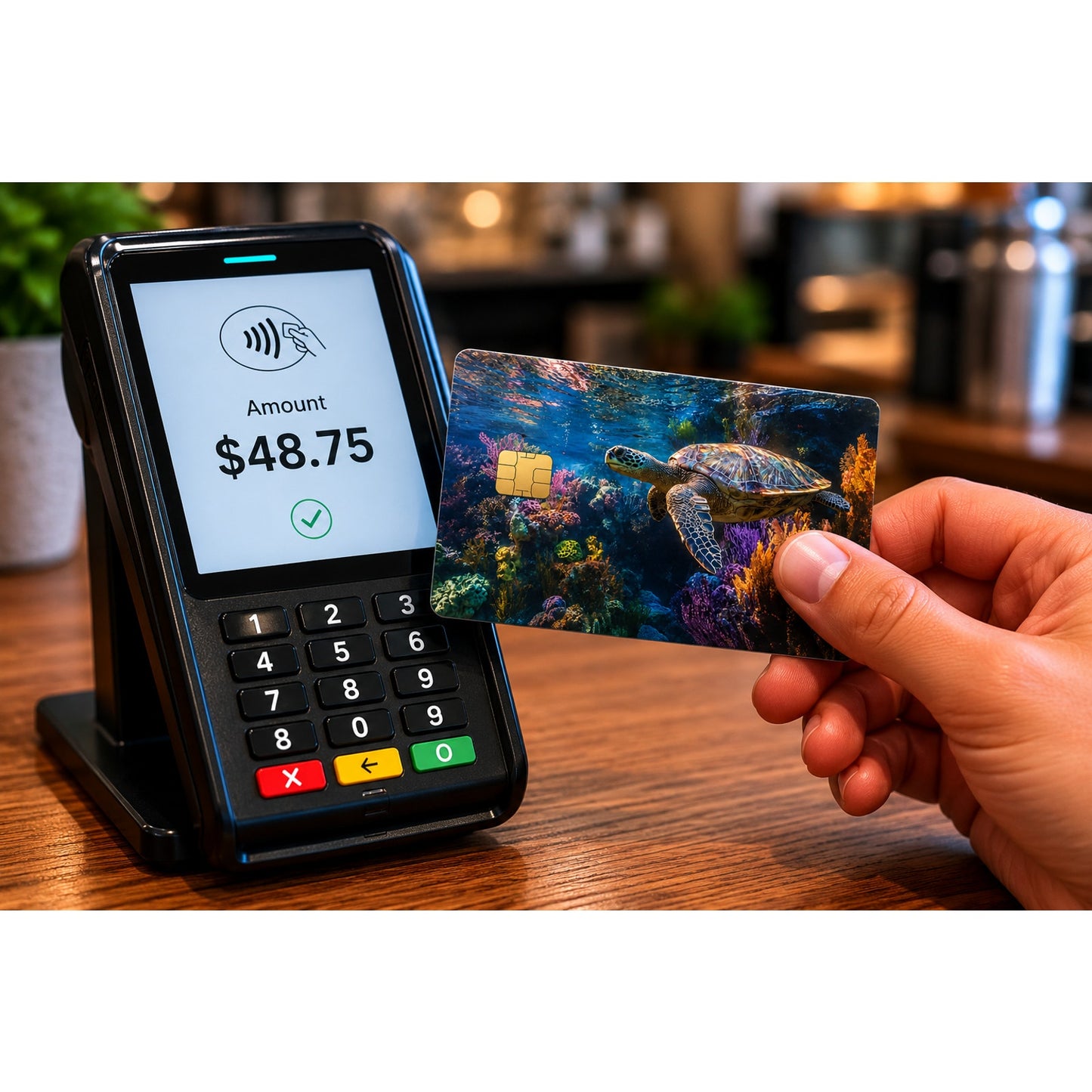 Graceful Sea Turtle Debit Card Credit Card Skin Sticker Decal