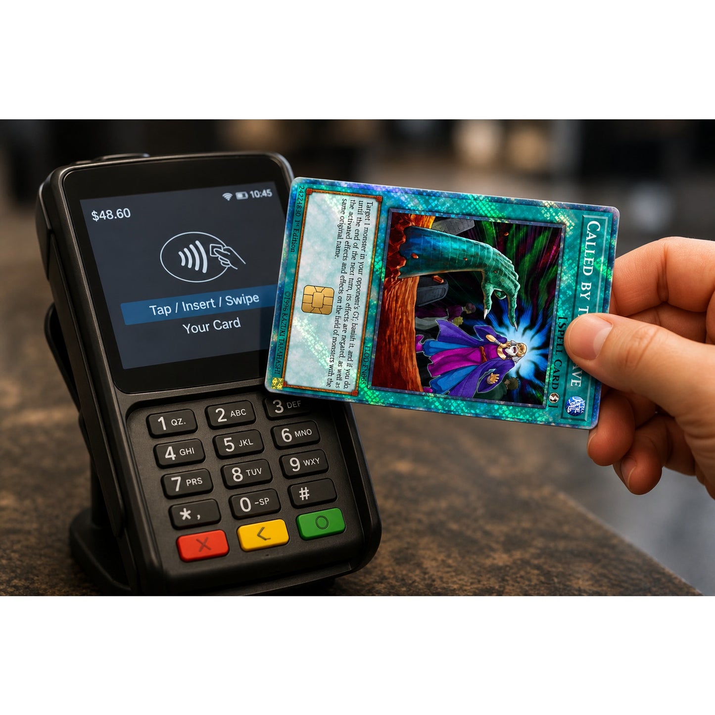 Yuh-gii-oh Card Credit Card Skin Sticker_Called by the Grave