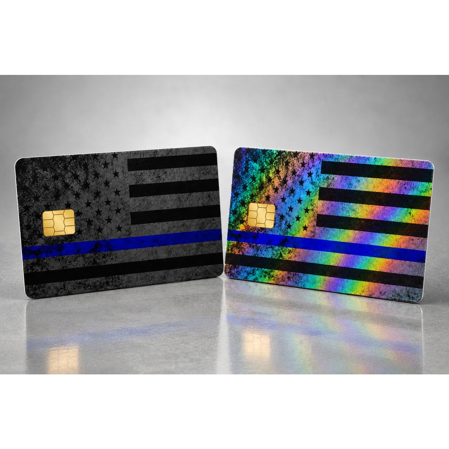 Thin Blue Line American Flag Credit Card Skin Debit Card Vinyl Wrap