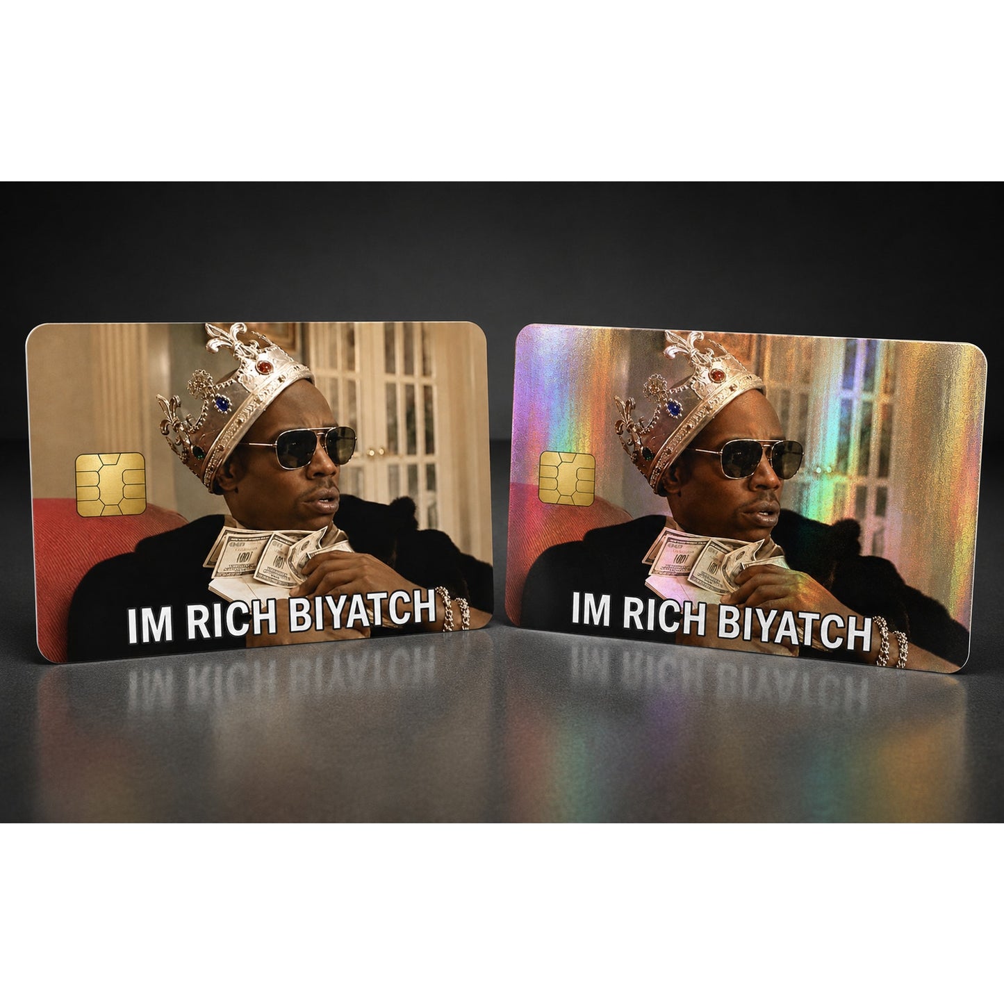 Rich Biyatch Meme Credit Card Skin Debit Card Vinyl Sticker Wrap
