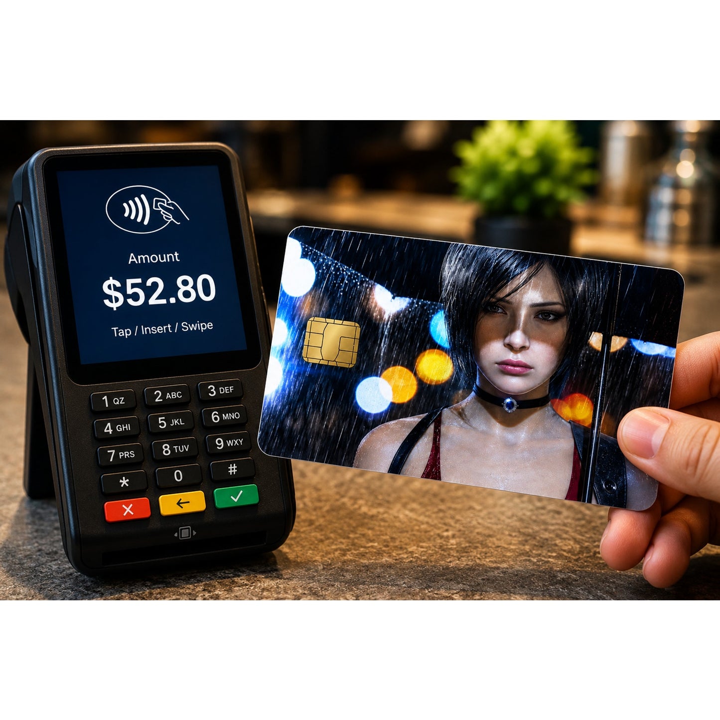 Rainy Night Grace Resident Evil Requiem Debit Card Credit Card Skin Sticker