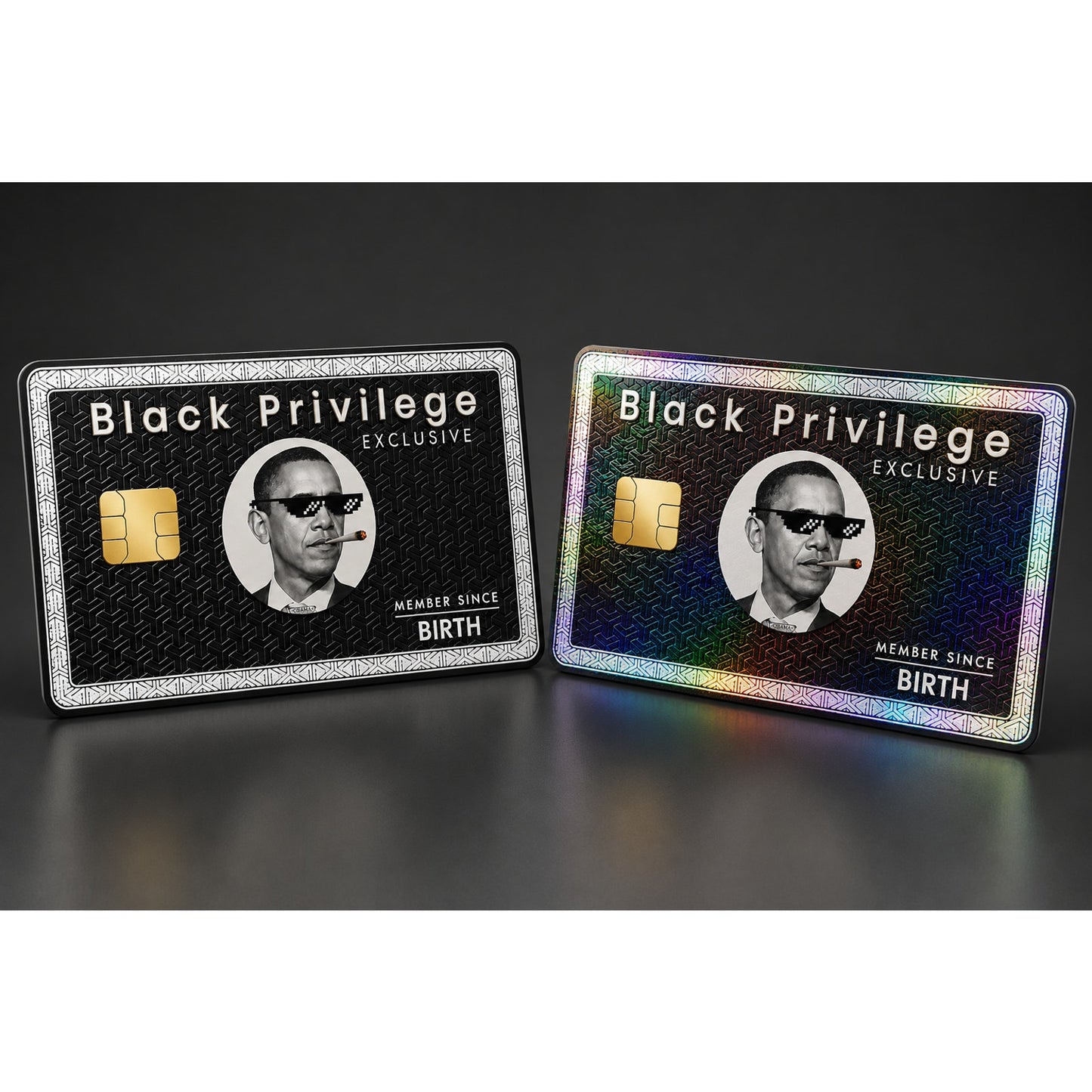 Black Privilege Exclusive Credit Card Skin Funny Meme Debit Card Sticker