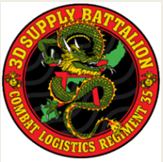 USMC 3rd Supply Battalion Marines Patch U.S. Military vinyl decal for car, truck, window or laptop