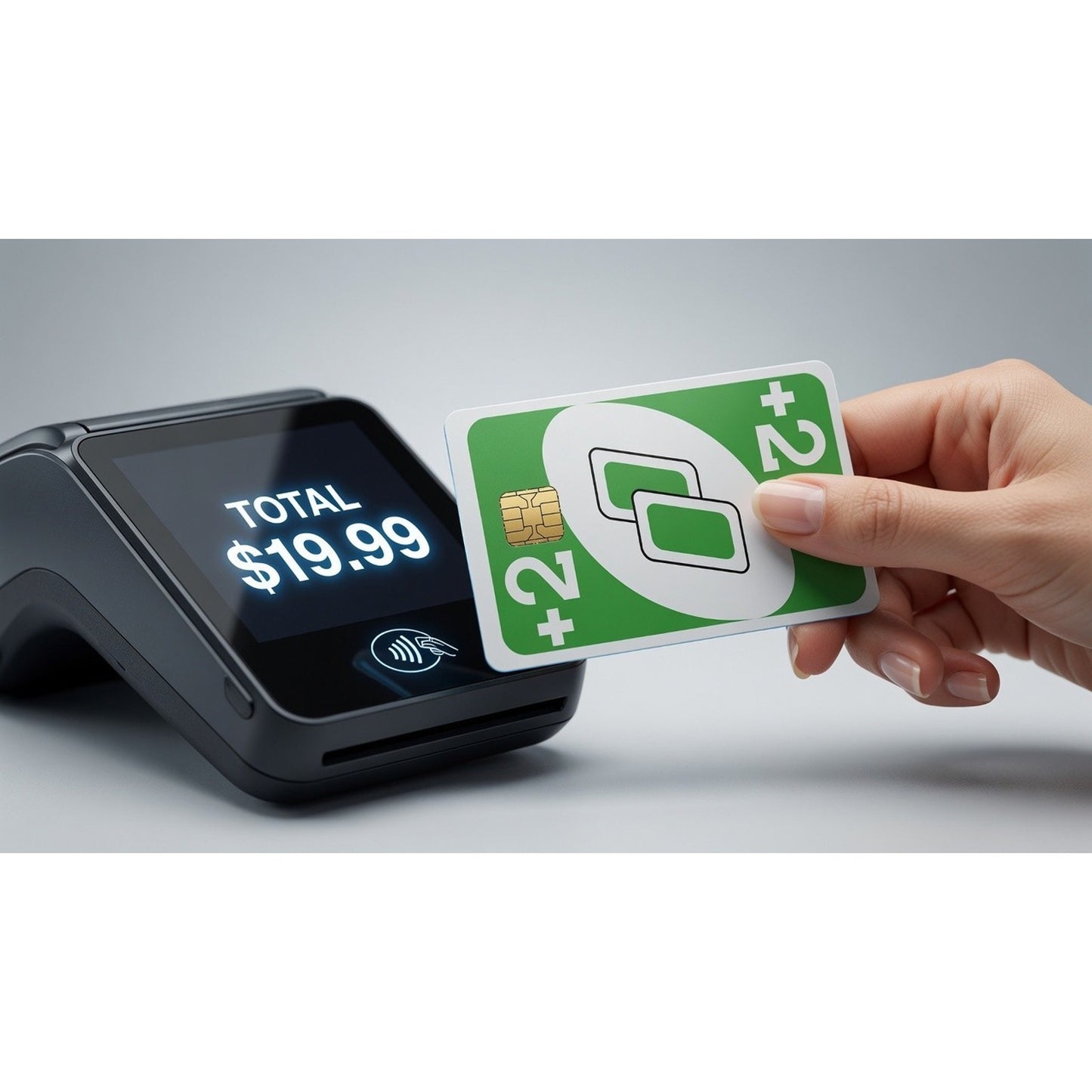 UNO Plus Two Green Card Debit Card Credit Card Skin Vinyl Sticker