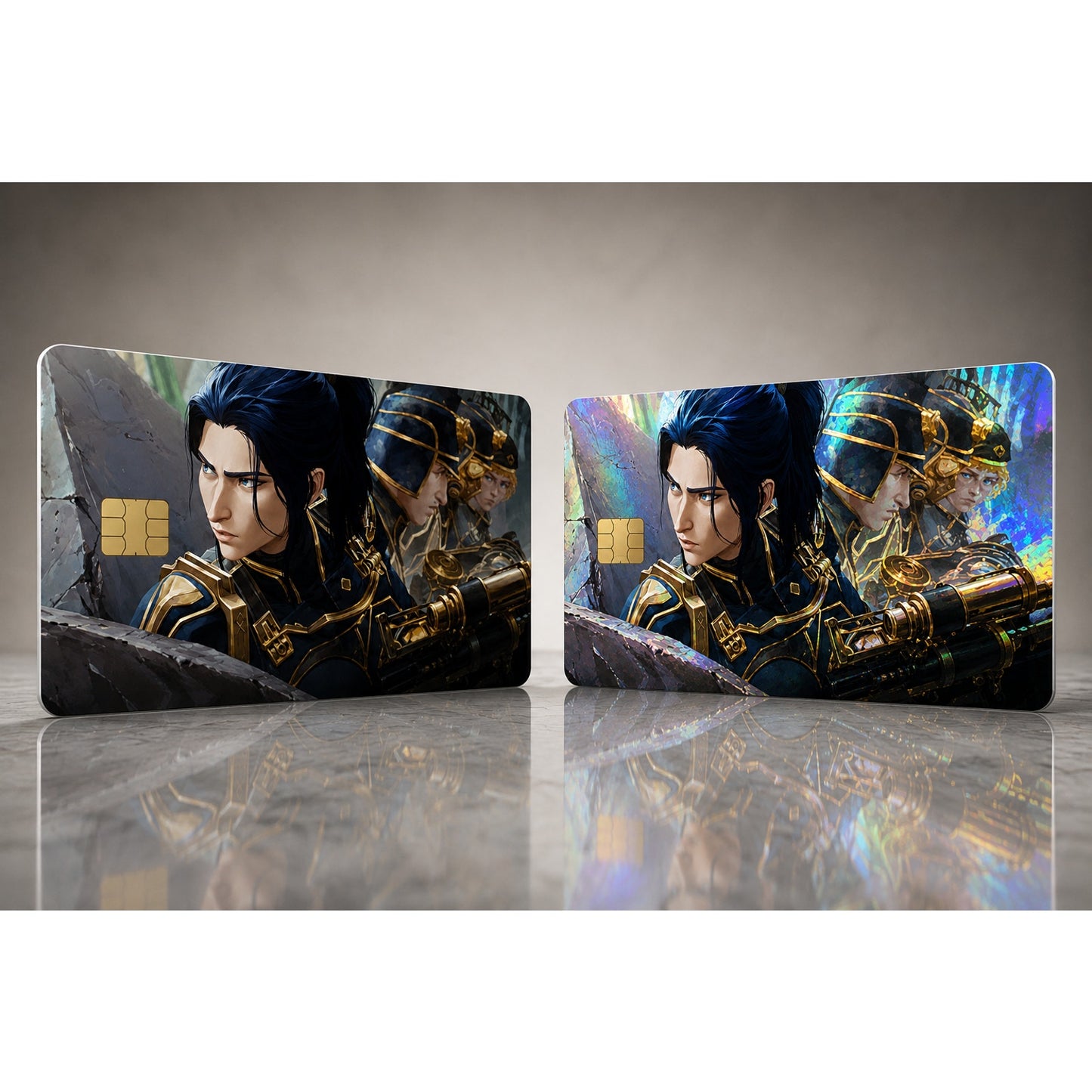Cmdr. Caitlyn Leading Her Squad League of Legends Debit Card Credit Card Skin