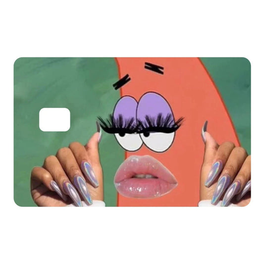 Patrick Material Gworl Meme Debit Card Credit Card Vinyl Skin Cover Waterproof