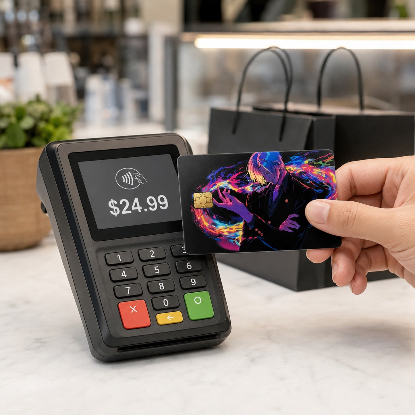 Sanji’s Rainbow Ignition One Piece Debit Card Credit Card Skin