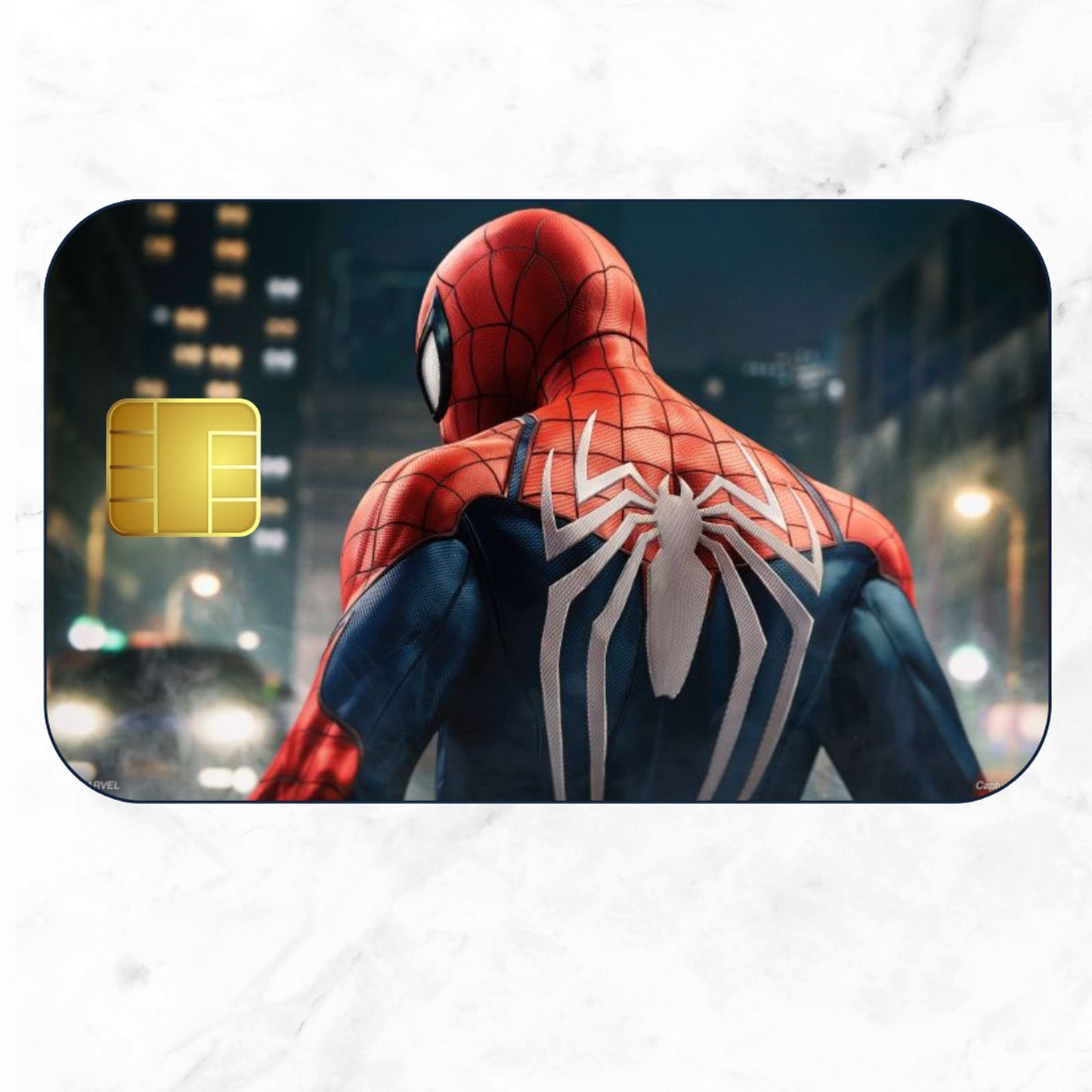 Spider man back Debit Card Credit Card Skin Small Chip Atm Bank Card Waterproof
