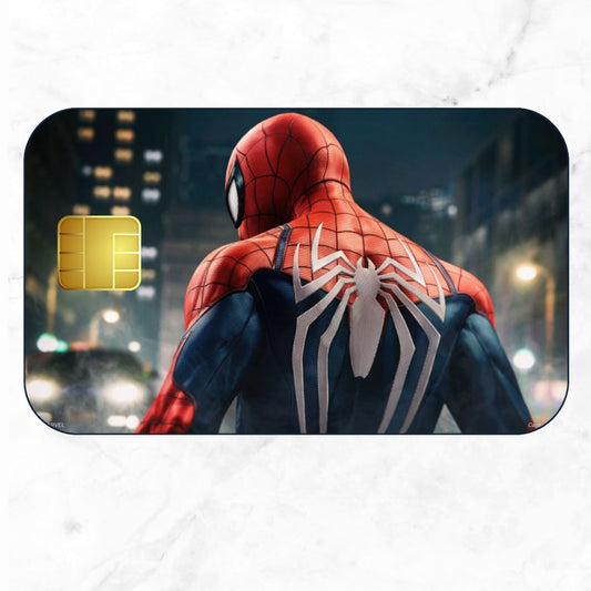 Spider man back Debit Card Credit Card Skin Small Chip Atm Bank Card Waterproof