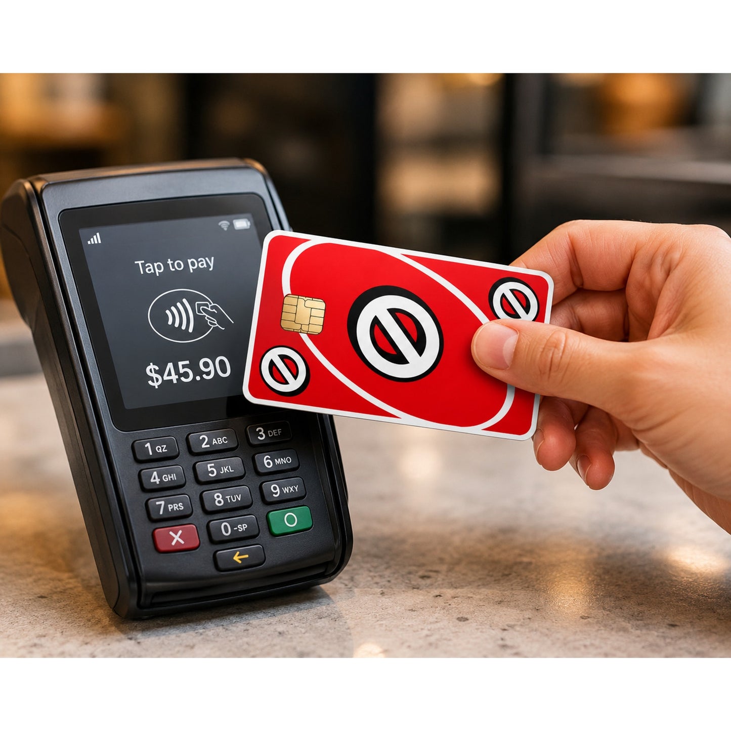 UNO Blocked Card Debit Card Credit Card Skin Vinyl Sticker