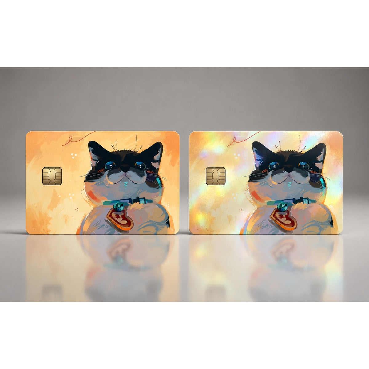 Chosen Companion Tuxedo Cat Portrait Debit Card Credit Card Skin
