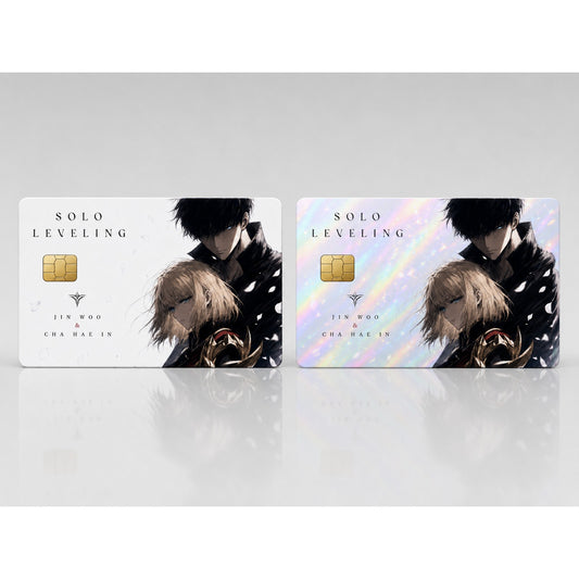 Sung Jin-woo and Cha Hae-in Solo Leveling Debit Card Credit Card Skin
