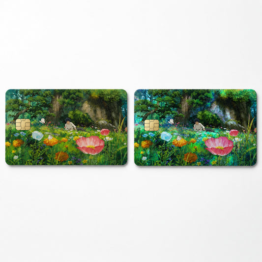 Ghibli Arrietty Sho Summer Meadow Credit Card Skin