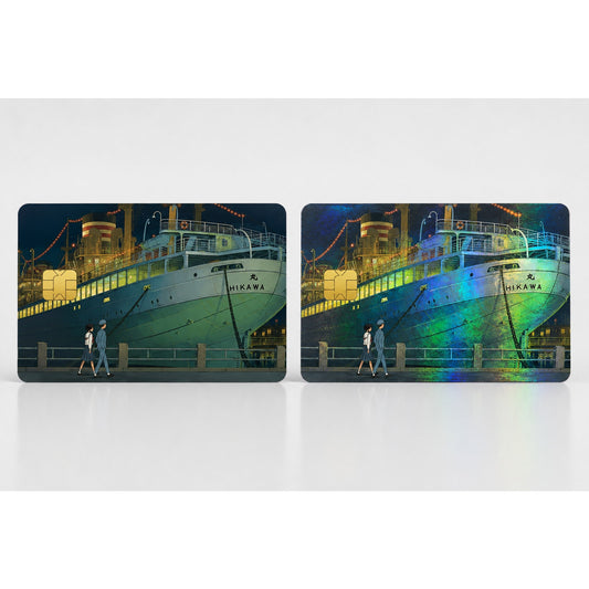 Umi & Shun Midnight Stroll Hikawa Maru Ghibli Studio Debit Card Credit Card Skin
