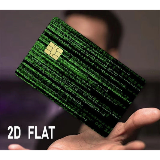 Matrix Code Credit Card Skin | Green Digital Vinyl Wrap